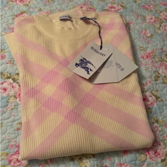 NEW! Sz XXL AUTHENTIC 2024 Burberry Sherbet Check WoolBlend - Picture 4 of 9